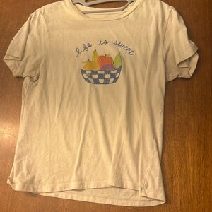 “life is sweet” baby tee